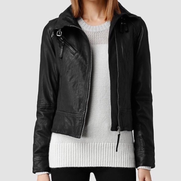 All Saints Jackets & Blazers - EUC All Saints Genuine Leather Jacket